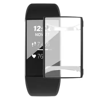 

New Plating Protective Case For Fitbit Charge4 Smart Watch Cover Full Edged Protector Anti Shock With Screen Film Shell Durable