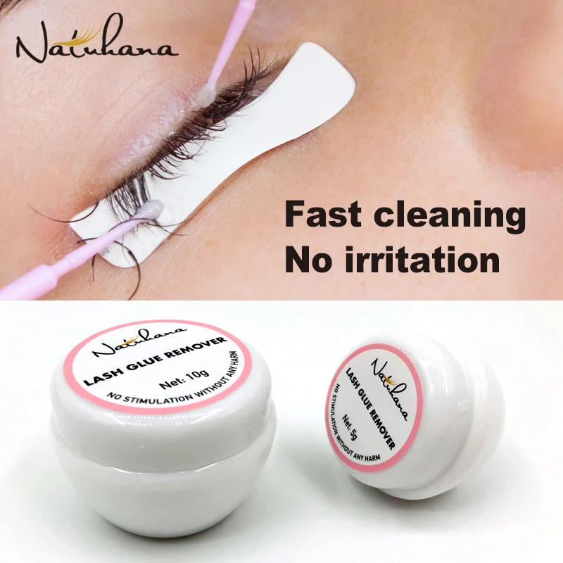 

NATUHANA 5g/10g/15g Fast Cleaning Eyelash Extension Glue Remover Non Irritating Flase Lash Grafting Adhesive Gel Removing Cream