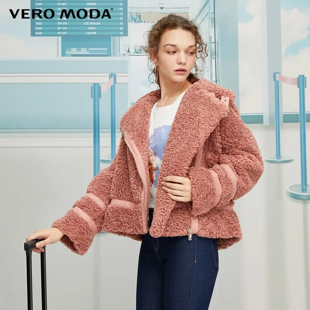 Vero Moda женский Ins стиль пушистый мотоцикл короткая куртка | 319348503
