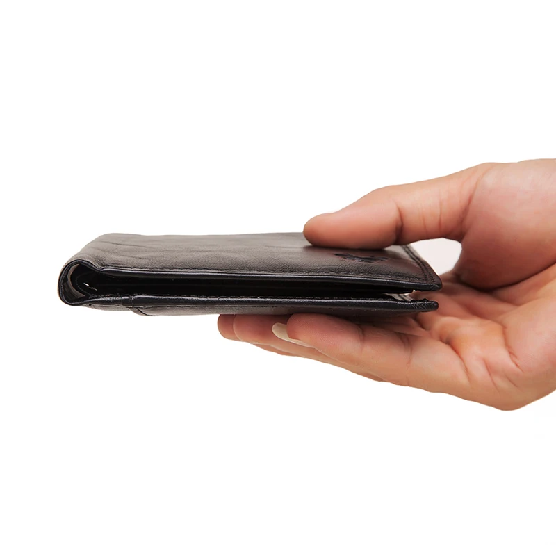 Кошелек GZCZ Rfid из 100% натуральной кожи мужской кошелек для кредитных карт тонкие