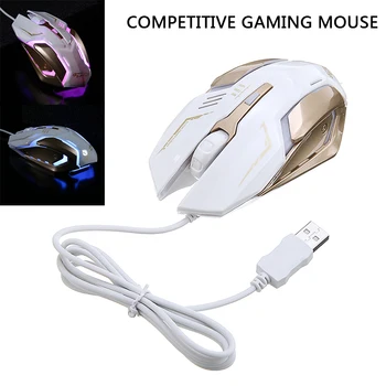 

For Windows 7/8/2000/XP/Vista/10 1pc Wired Luminous Gaming Mouse 4 Buttons 1600DPI Ergonomics Design Mice Pohiks