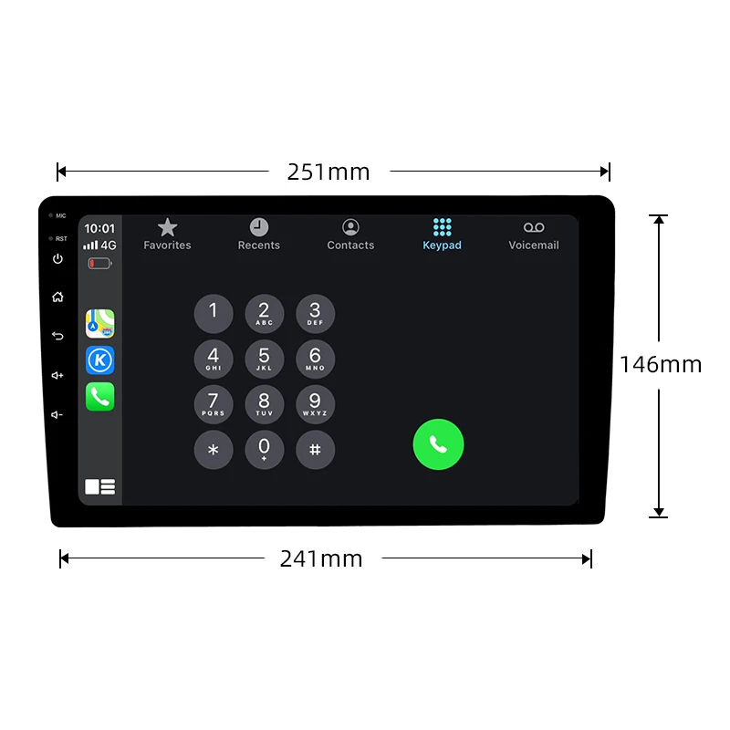 JMANCE 10 Inch 4G Net DSP RDS Android 10 Multimedia HiFi Video Player GPS Navigation Car Radio Stereo Wifi BT Carplay Anto AHD