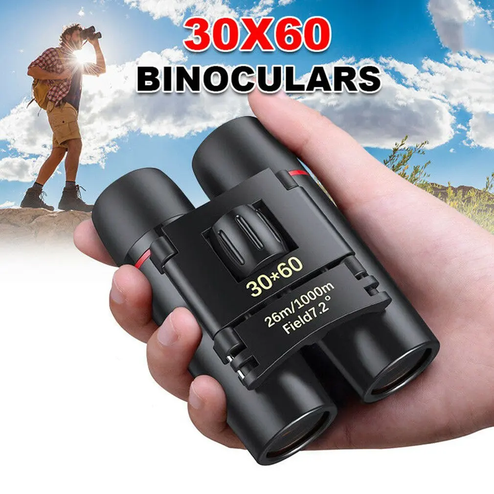 

Карманный мини-бинокль Sakura 30X60 Hd, широкоугольный портативный телескоп с низким содержанием искусственной кожи ночного видения, суперпрозрачный широкоугольный телескоп