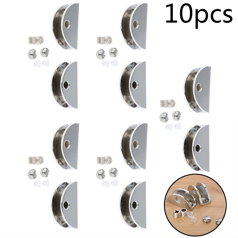 10 шт./компл. Стекло зажимы Ванная комната держатель фиксированный кронштейн