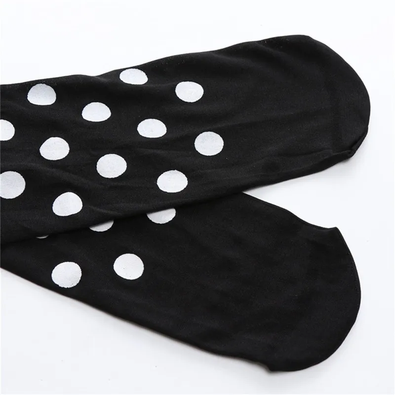 Halloween Stockings Print Socks Masquerade Socks White wave point Fancy Dress Party Funny Dress Up Props#1G05