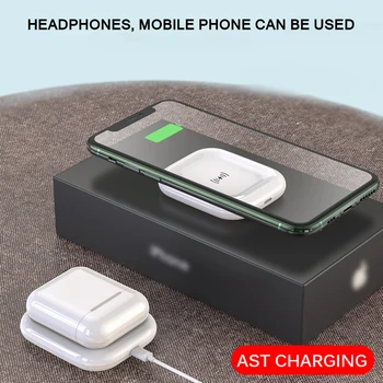 

Wireless Charger for Airpods Fast Wireless Charging Station for Airpods iPhone11 / Pro Huawei Mate30 / 30Pro / 30RS