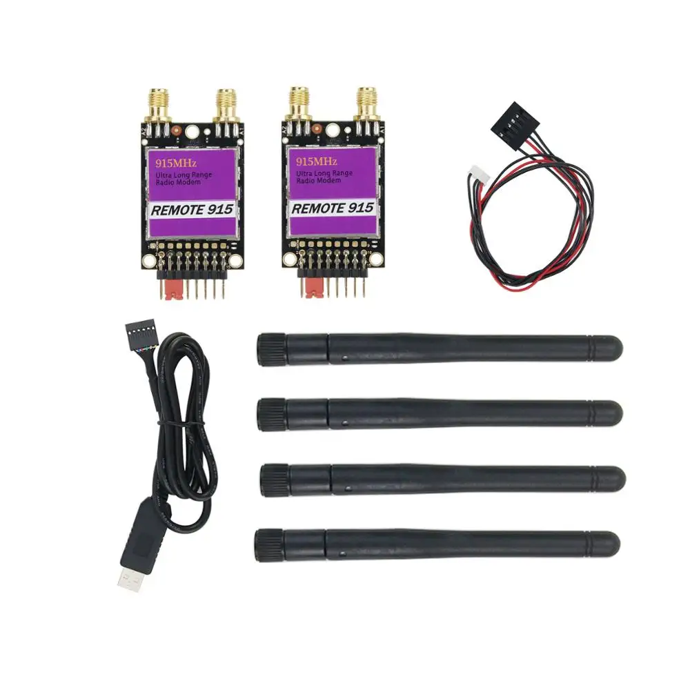 NEW Remote 900 RFD 915MHz Ultra Long Range Radio Telemetry Modem with FTDI & Antenna for APM Pixhawk FPV Drone Quadcopter