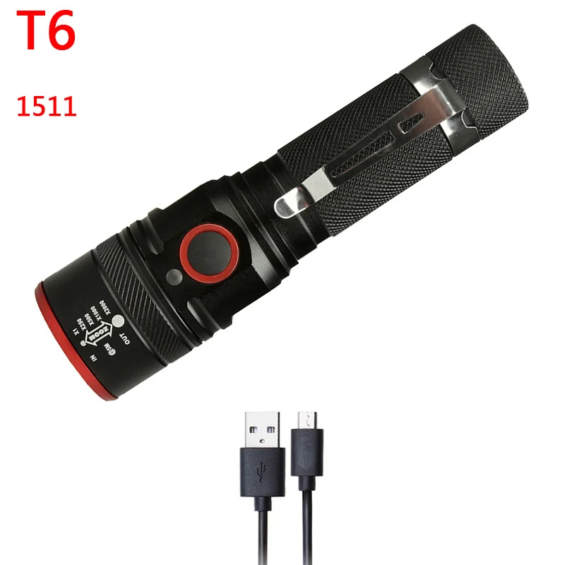 Litwod z30 USB Перезаряжаемый светодиодный фонарик XM-L2 U3 5000лм зум Алюминиевый дистанционный переключатель светодиодный тактический фонарик для охоты - Испускаемый цвет: Option E