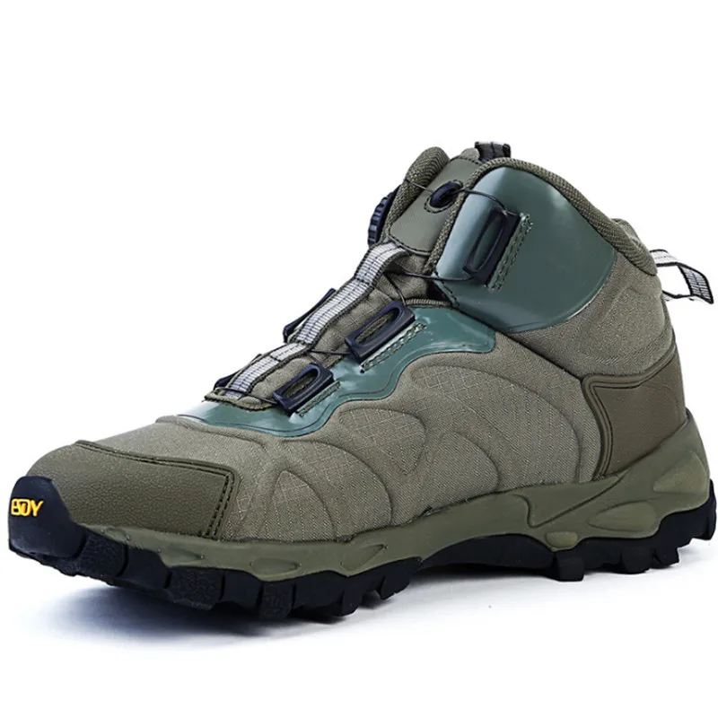 Тактические военные армейские ботинки BOA с кружевной системой, Мужская износостойкая дышащая уличная походная обувь, безопасная Мужская обувь для охоты