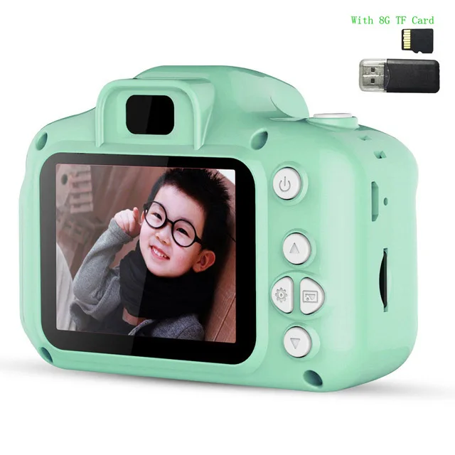 Chargable Digital Mini Camera 2 Inch HD Screen  Kids Cartoon Cute Camera Toys Outdoor Photography Props for Child Birthday Gift 12