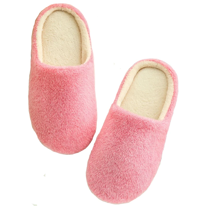 

Soft Slippers Women Winter Fur Slides Warm Home Shoes Woman Antiskid Flip Flops Unisex Home Slippers Indoor Mules Cotton Pantufa