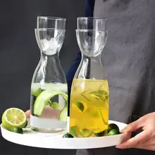 1 Набор, креативное практическое стекло, чайник для напитков, молочный горшок и чашка, набор из термостойкого стекла, чайник для дома, ресторана, кухни