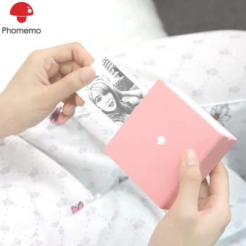 

Phomemo-M02 Mini Printer Bluetooth Wireless Thermal Sticker Receipt Printer Compatible with Android iOS for Instantly Print Fun