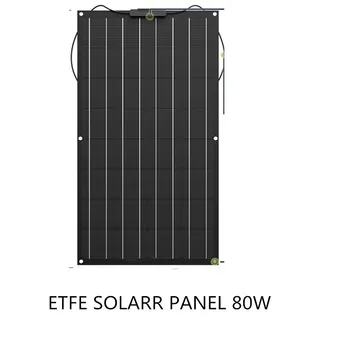 

80w etfe semi flexible solar panel with CE, ISO certificate Sunpower Semi Flexible Solar cell 12v solar charger with low price