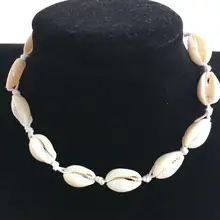 Yiustar Элегантное ожерелье с кисточками и морскими ракушками для женщин и девочек, детские браслеты на веревочной цепочке, милые Подвески в виде ракушек, ожерелье, ювелирное изделие