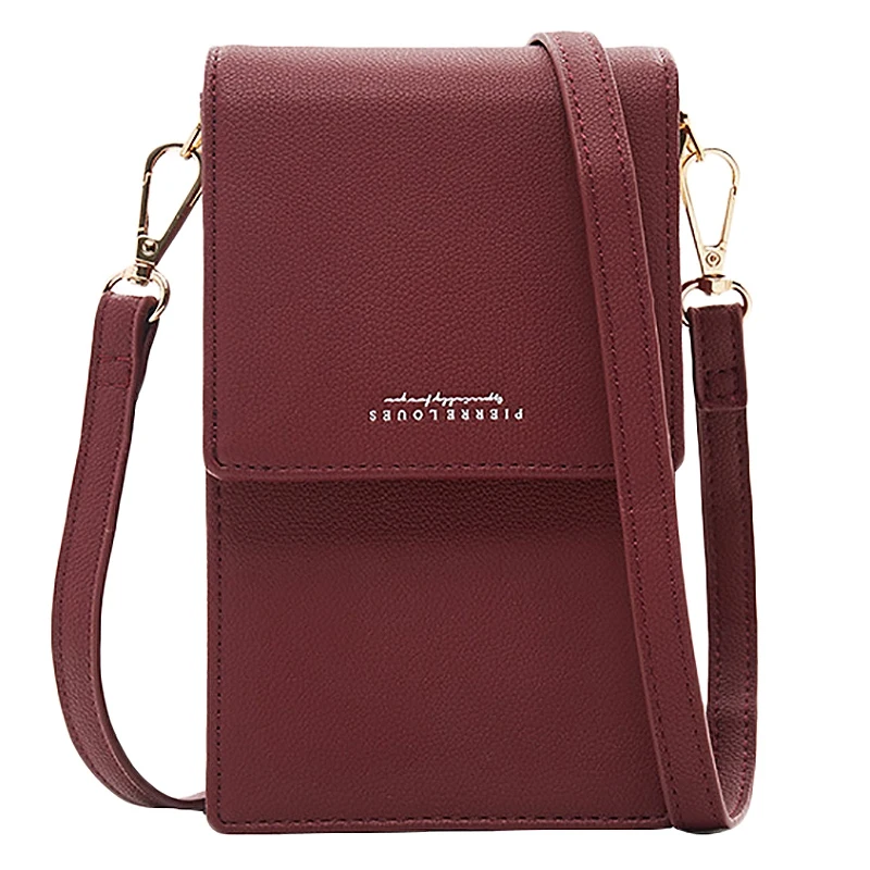 

Mini Women Shoulder Bags PU Leather Phone Crossbody Bag Ladies Purse Zipper Clutch Female Small Messenger Bag