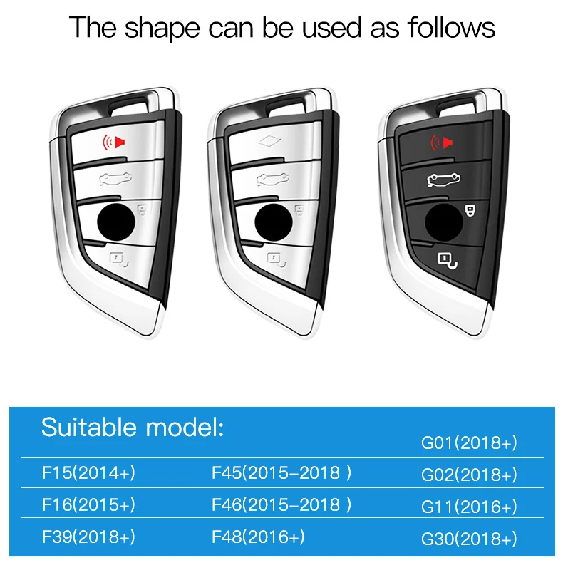 AIRSPEED ТПУ карбоновый чехол для автомобильных ключей, защитный чехол для ключей BMW X5 F15 X6 F16 F39 F48 G01 G02 G30, аксессуары