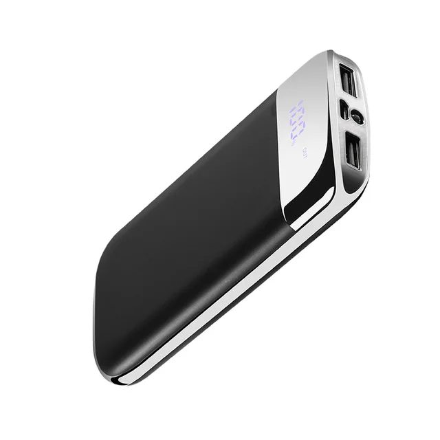 Для XiaomiMI iphone8 мобильный телефон мАч Внешний аккумулятор внешний аккумулятор 2 USB мини внешний аккумулятор портативное зарядное устройство - Цвет: Black