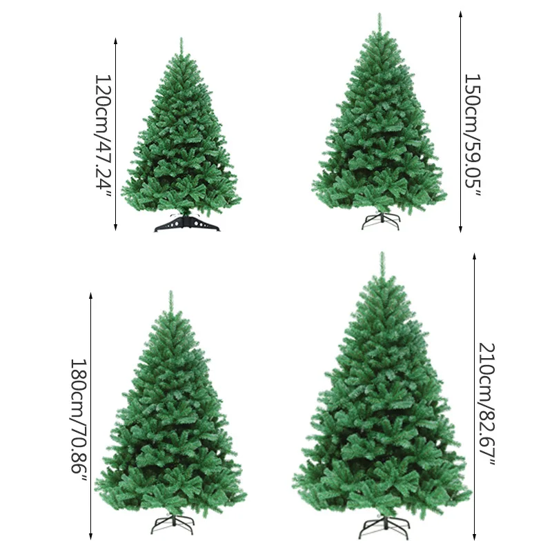 Strongwell 45/60/90/120 см Шифрование зеленое дерево мини искусственная Рождественская елка украшения светодиодное Рождественское украшение Декор