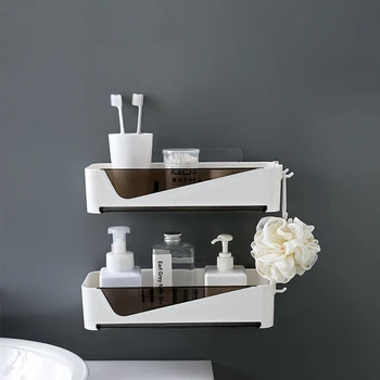 

Bathroom Shelf Organizer Wall Rack Adhesive Corner Shower Shelf Shower Storage Wall Holder Shampoo Holder