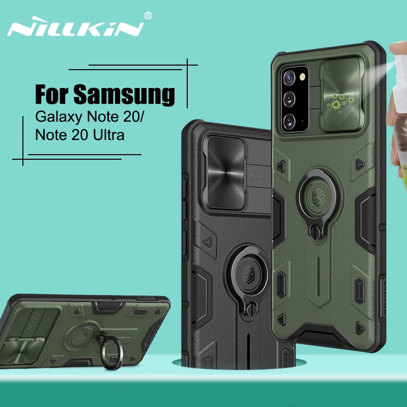For Samsung Galaxy Note 20 Ultra 5G Case NILLKIN CamShield Armor Case Slide Camera Ring kickstand Back Cover For Samsung Note 20