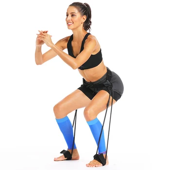 

Waist Booty Belt Fitness Legs Workout Deep Squat Resistance Band Muscle Training Elastic Body Building Pedal Exerciser Butt Lift