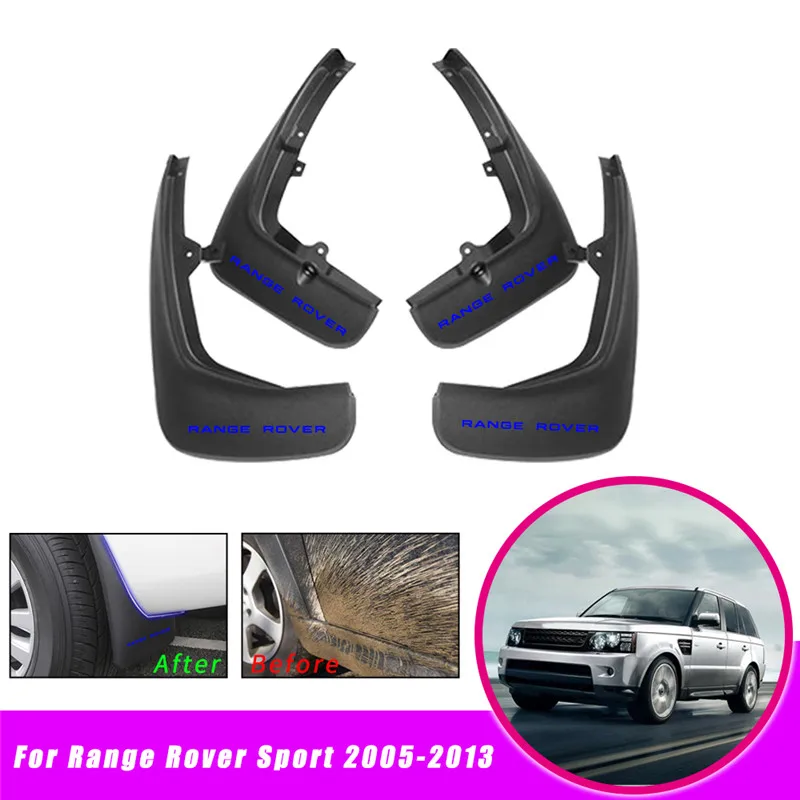 Автомобильные Брызговики для Range Rover Sport L319 2005-2013 Брызговики для крыла mudflaps брызговики 4 шт - Цвет: Синий