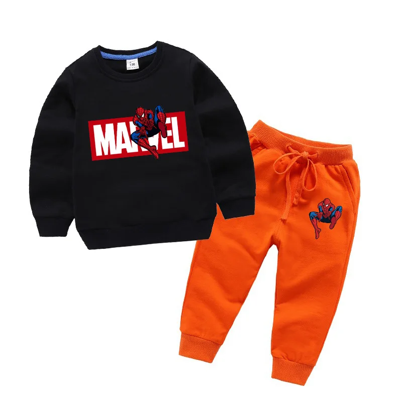 1-10Y Baby Boys Spiderman Clothing Set Sport Suit Children Fashion Child Spider Man Costume Kids Sweatshirts Tracksuit Clothes - Цвет: color 6