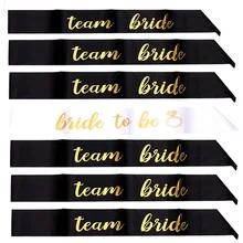 7 pçs/set Noiva para Ser Faixa Curta Rainha Hot Mama Bachelorette Partido Sash para Decoração Do Casamento Do Partido de Galinha Equipe Nupcial do Chuveiro(China)