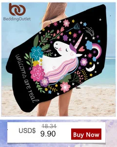 BeddingOutlet детское банное полотенце с единорогом мультяшная микрофибра пляжное полотенце для девочек и женщин цветочный черный коврик для пикника 75x150 тонкое одеяло