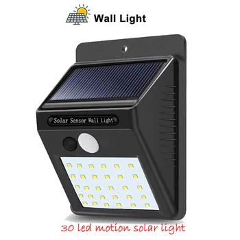 

1-4Pcs 30 LED Solar light 3modes solar Powered Panel PIR Motion Sensor Wall lamp Yard Fence Outdoor Path Street Garden lighting