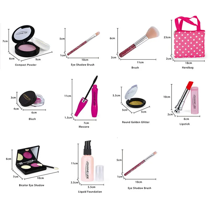 ألعاب أطفال مجموعة مستحضرات تجميل محاكاة ألعاب ماك...