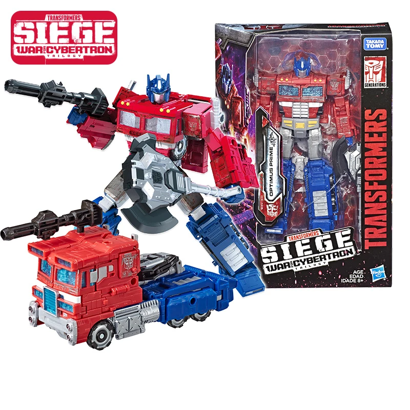 Трансформеры поколения война для Cybertron Siege Voyager класс Wfc S11 Optimus Prime Megatron фигурка