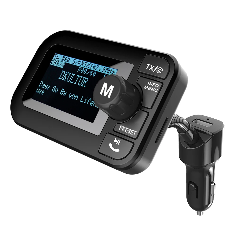 MagiDeal In Car DAB+ Digital Radio Adapter FM Transmitter Bluetooth Receiver