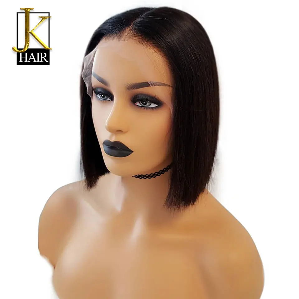 13 × 4 короткие человеческие волосы боб парик для женщин Омбре 1B/27 черные корни Remy бразильские кружевные передние человеческие волосы парики