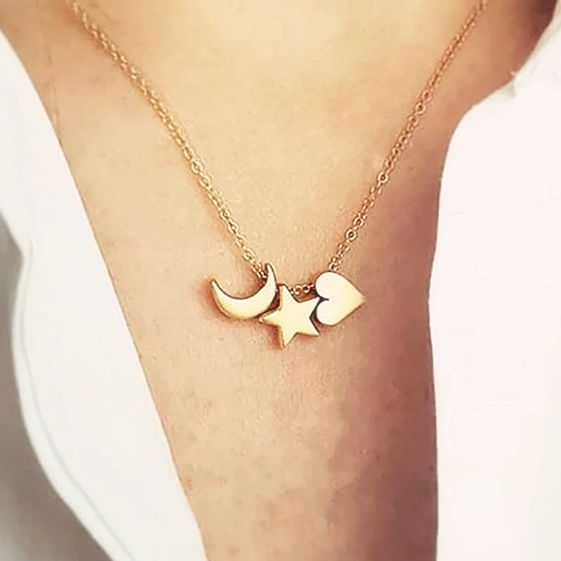 2019 Новое богемное модное ожерелье ювелирные изделия золотого цвета в виде звезды