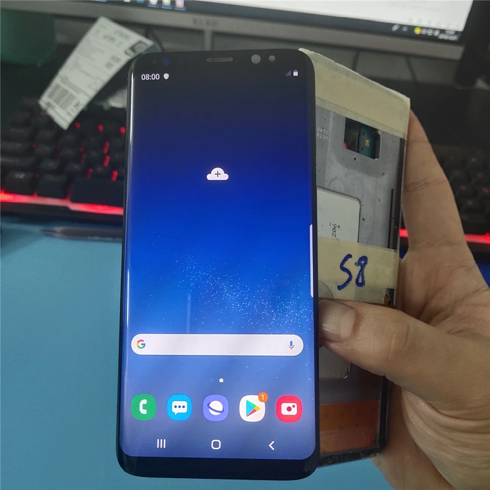Дигитайзер сенсорного экрана Super AMOLED для Samsung Galaxy S8 G950 G950F ЖК дисплей без рамки с