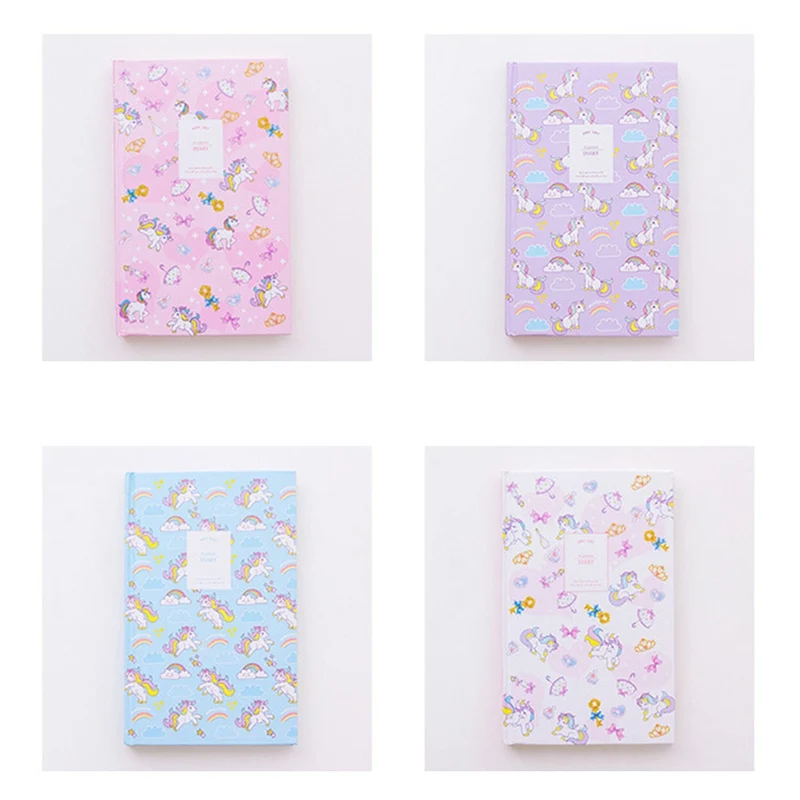 

Cute Kawaii Cartoon Animal Unicorn Weekly Plan Memo Painting Drawing NoteBook Rainbow Diary Notepad Office School Stationery