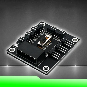 

Wholesale 1 to 8 3Pin Fan Hub Pwm Sata Molex Splitter PC Mining Cable 12V Power Suppply Cooler Cooling Speed Controller Adapter