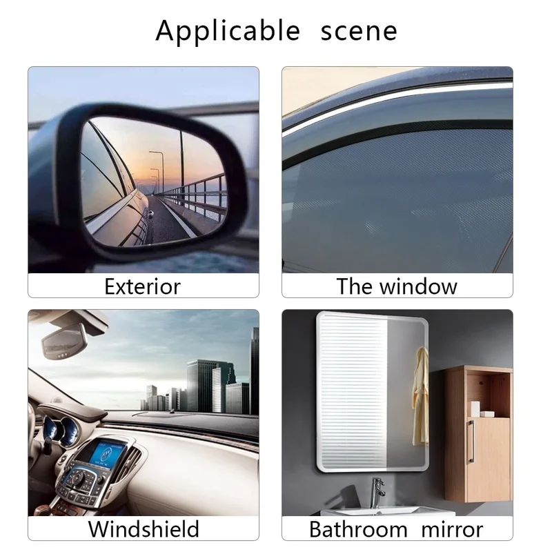 2Pcs Auto Rückspiegel Fenster Film Wasserdichte Anti-Nebel Regen-Proof  Schutz Auto Aufkleber Regen Abdeckung Fenster auto Spiegel Klar - AliExpress