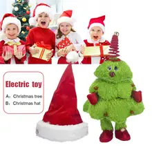 Детская электрическая игрушка, электрическая Поющая и Танцующая Рождественская елка, подвижная Рождественская шапка, детская игрушка для детей, Рождественский подарок