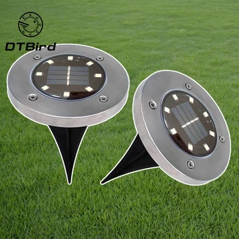 

4PC Eight Patch LED Solar Buried Lamp For Outdoor Lawn Planting 2 Models White Light Or Warm White With High Quality