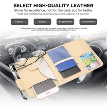 

Car Sun Visor Bill Pen Business Card Holder Cd Dvd Organizer Storage Box Sunglasses Clip Stowing Tidying Car Accessories