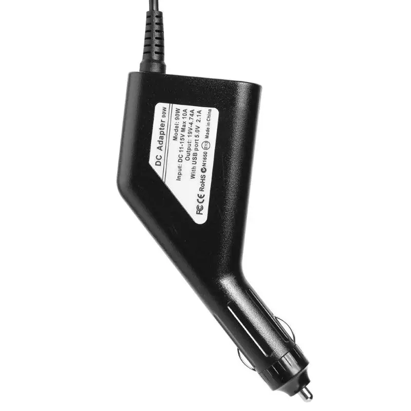 Универсальное 19V 4.74A 90W Автомобильное зарядное устройство постоянного тока для ноутбуков asus ноутбук 5V2A USB порт Зарядка телефона