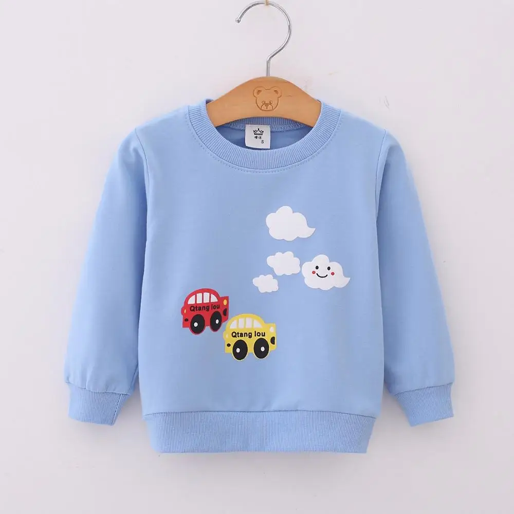 Infant Baby Boys Girls Hoodies Unisex Yellow Cartoon Bear Tracksuit Clothes Newborn Sweatshirts Size 1 2 3 Year Toddler Clothing