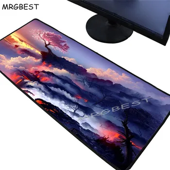 

MRGBEST Flower Blooms Office Computer Desk Mat 90*40/60*30cm Xxl Table Keyboard Mouse Pad Laptop Cushion Gamer Mousepad