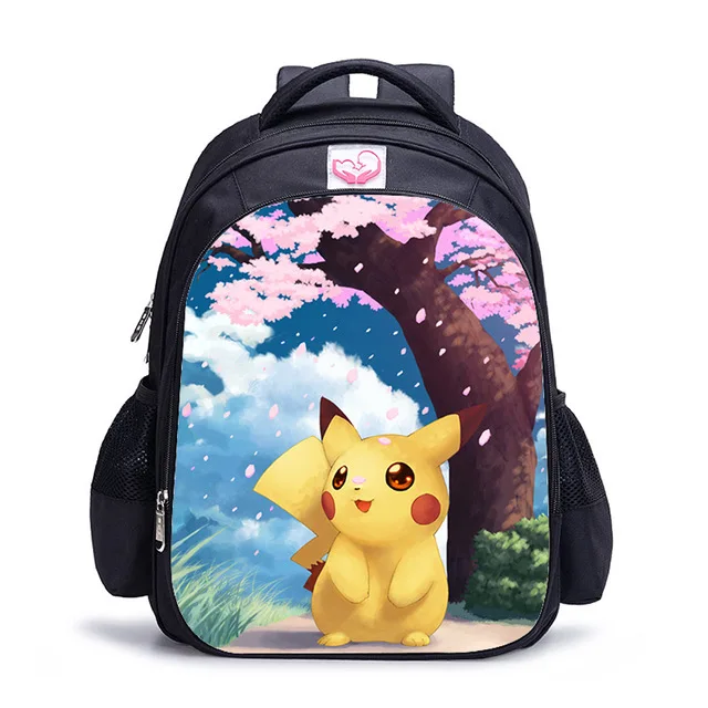 photo color 2 шт./компл. Pokemon Haunter Eevee детские школьные сумки емкость школьный рюкзак для детей мальчиков и девочек Детский рюкзак Catoon рюкзак - Цвет: photo color
