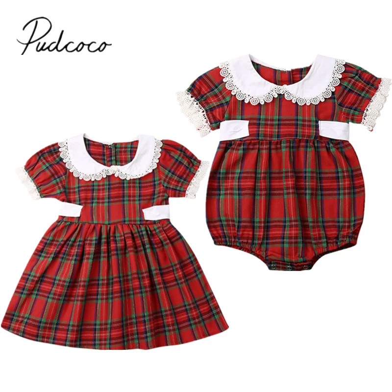matching baby and girl christmas dresses