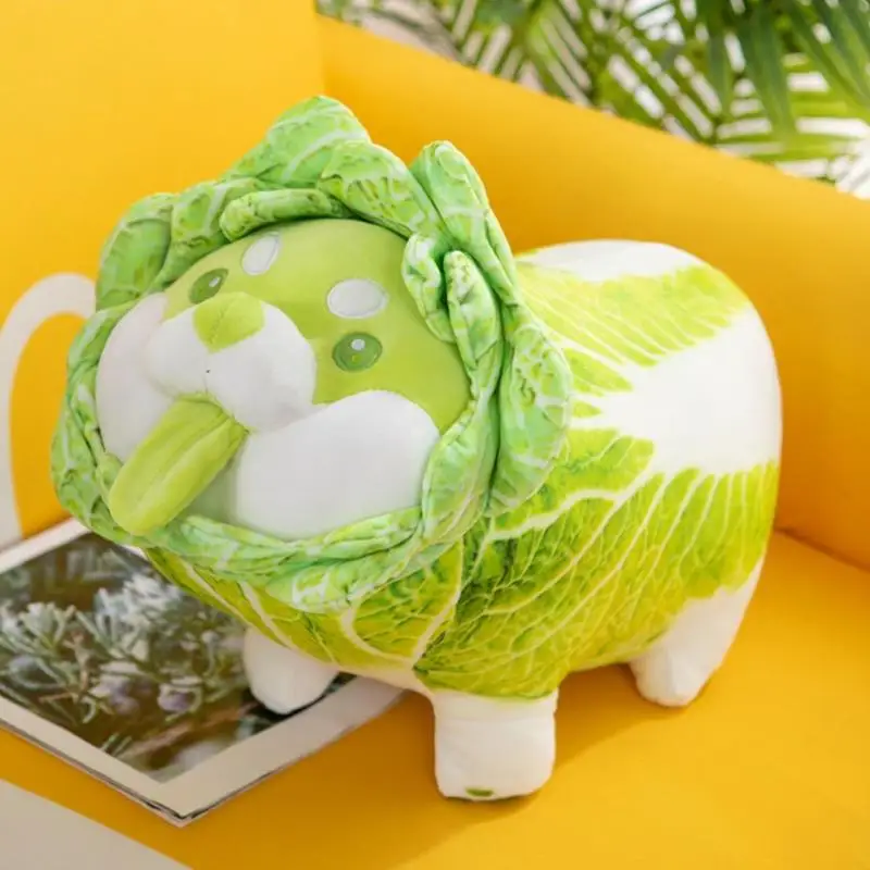 Симпатичная японская овощная собака 30 см плюшевые игрушки креативная китайская