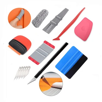

EHDIS Car Window Tint Tool kit Carbon Vinyl Wrap car Tools micro stick Squeegee Razor Scraper Film Cutter Car tinting Tool Set